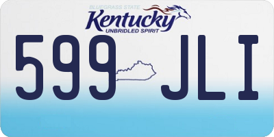 KY license plate 599JLI
