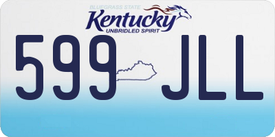 KY license plate 599JLL