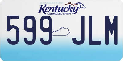 KY license plate 599JLM