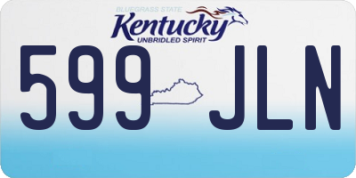 KY license plate 599JLN