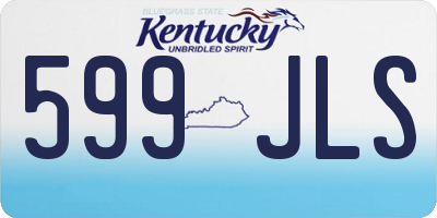 KY license plate 599JLS