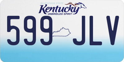 KY license plate 599JLV
