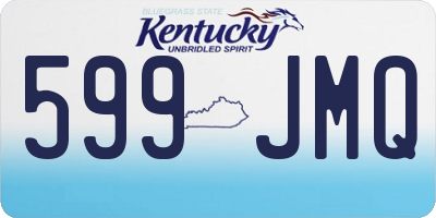 KY license plate 599JMQ