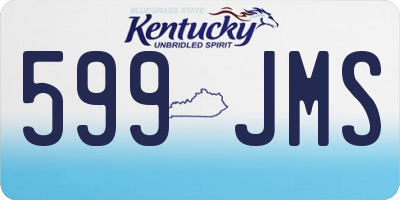 KY license plate 599JMS
