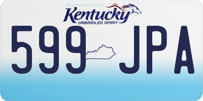 KY license plate 599JPA