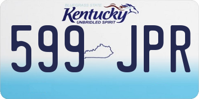 KY license plate 599JPR