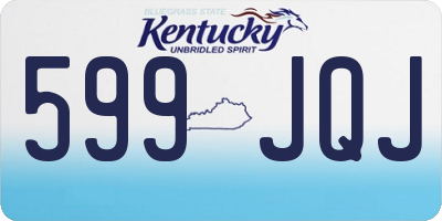 KY license plate 599JQJ