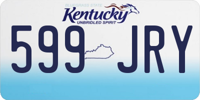 KY license plate 599JRY