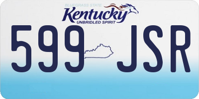 KY license plate 599JSR