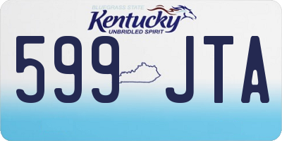 KY license plate 599JTA