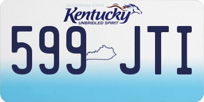 KY license plate 599JTI