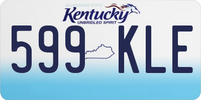 KY license plate 599KLE