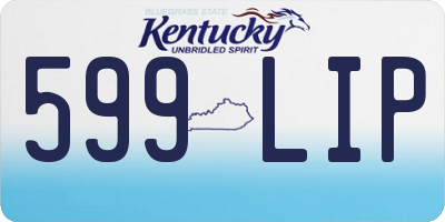 KY license plate 599LIP