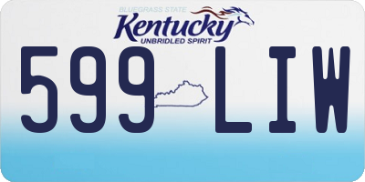 KY license plate 599LIW