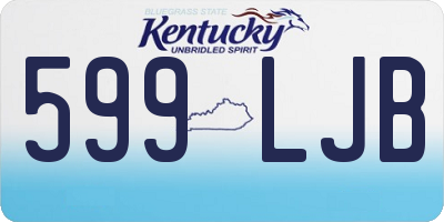 KY license plate 599LJB