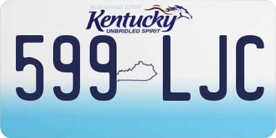 KY license plate 599LJC