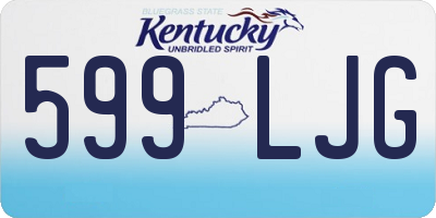 KY license plate 599LJG