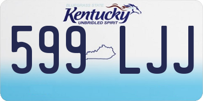 KY license plate 599LJJ