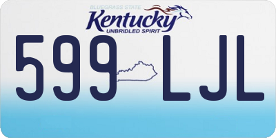 KY license plate 599LJL