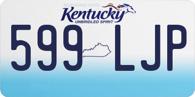 KY license plate 599LJP