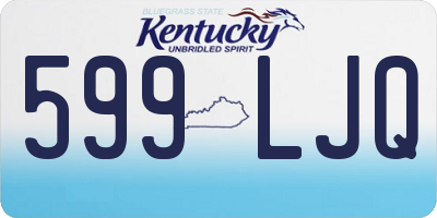 KY license plate 599LJQ