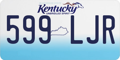KY license plate 599LJR