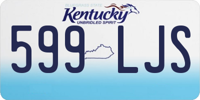 KY license plate 599LJS