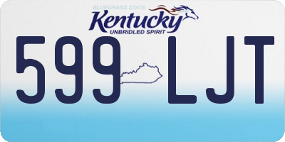 KY license plate 599LJT