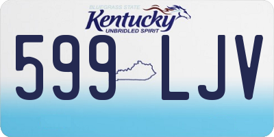 KY license plate 599LJV