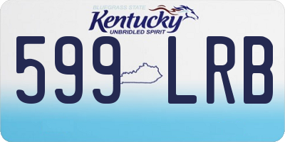 KY license plate 599LRB