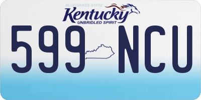 KY license plate 599NCU
