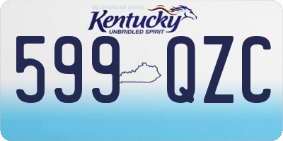 KY license plate 599QZC