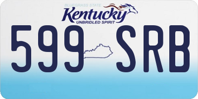 KY license plate 599SRB