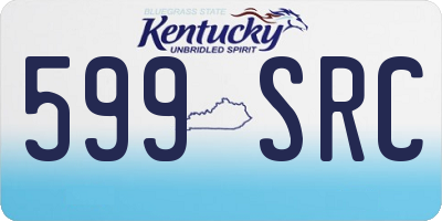KY license plate 599SRC