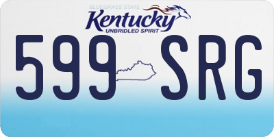 KY license plate 599SRG