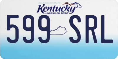 KY license plate 599SRL