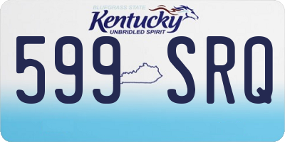 KY license plate 599SRQ