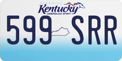 KY license plate 599SRR