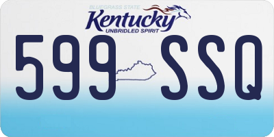 KY license plate 599SSQ