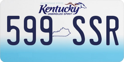 KY license plate 599SSR