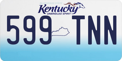 KY license plate 599TNN