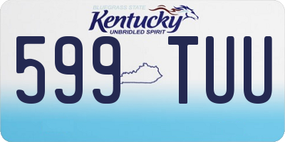 KY license plate 599TUU