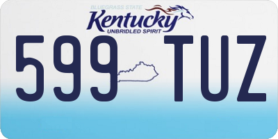 KY license plate 599TUZ