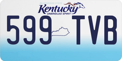 KY license plate 599TVB