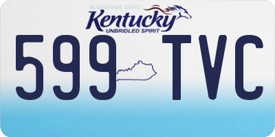 KY license plate 599TVC