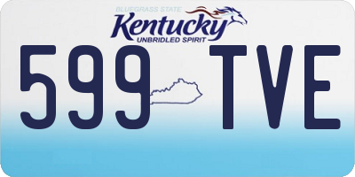 KY license plate 599TVE
