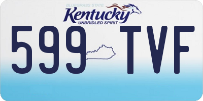 KY license plate 599TVF