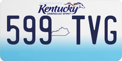 KY license plate 599TVG