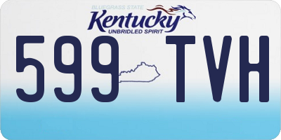 KY license plate 599TVH