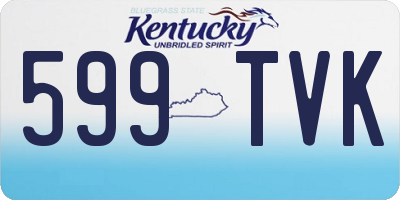 KY license plate 599TVK